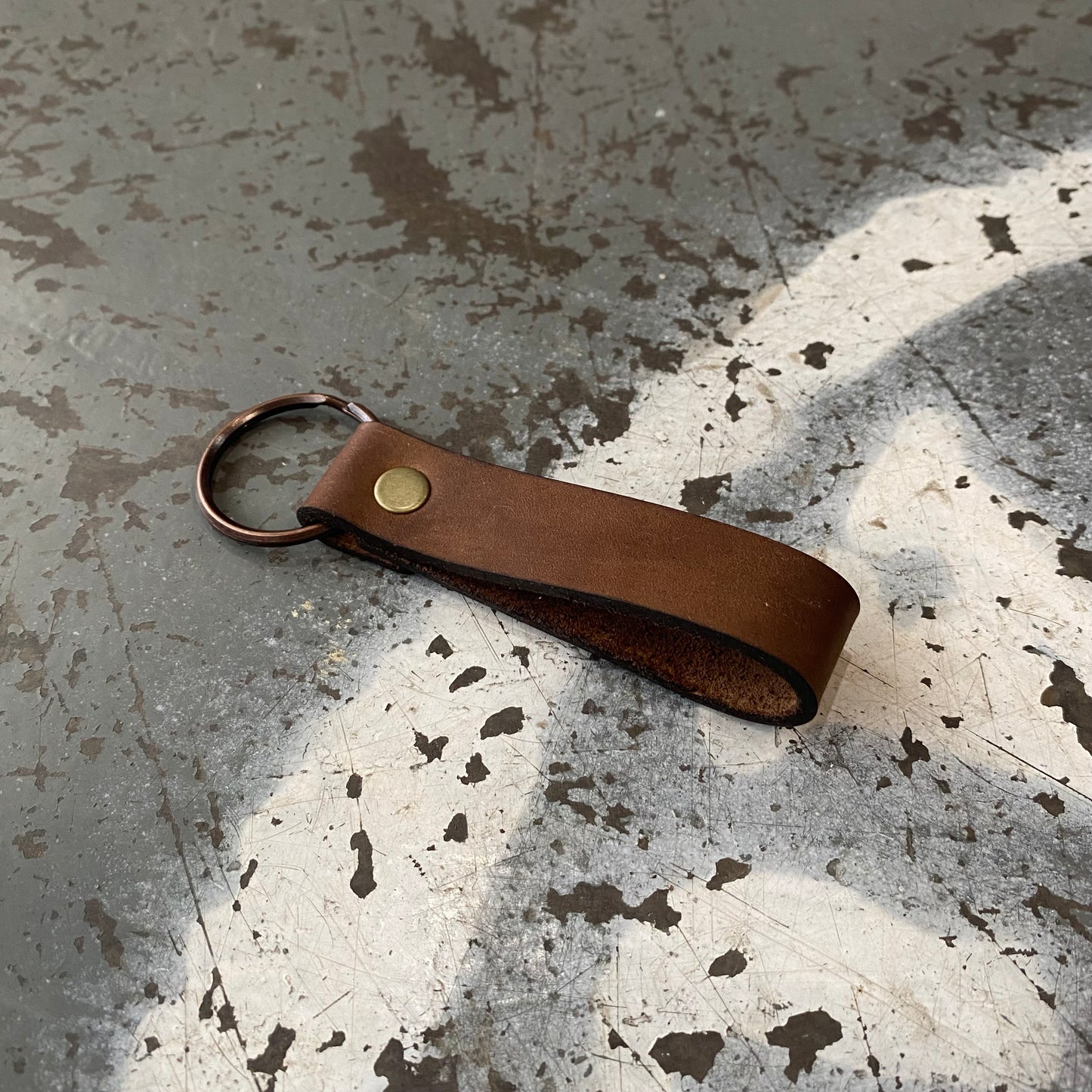 Slender Leather Keyring