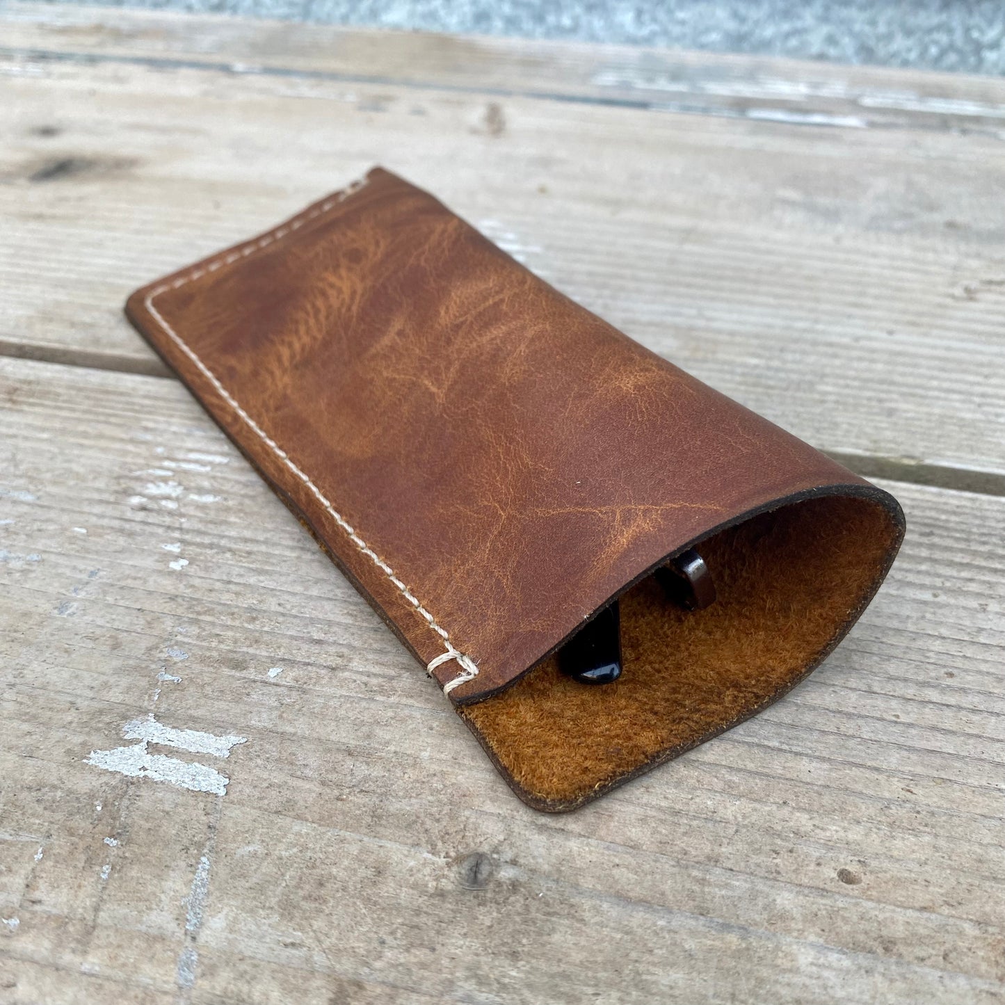 Soft Leather Glasses Sleeve