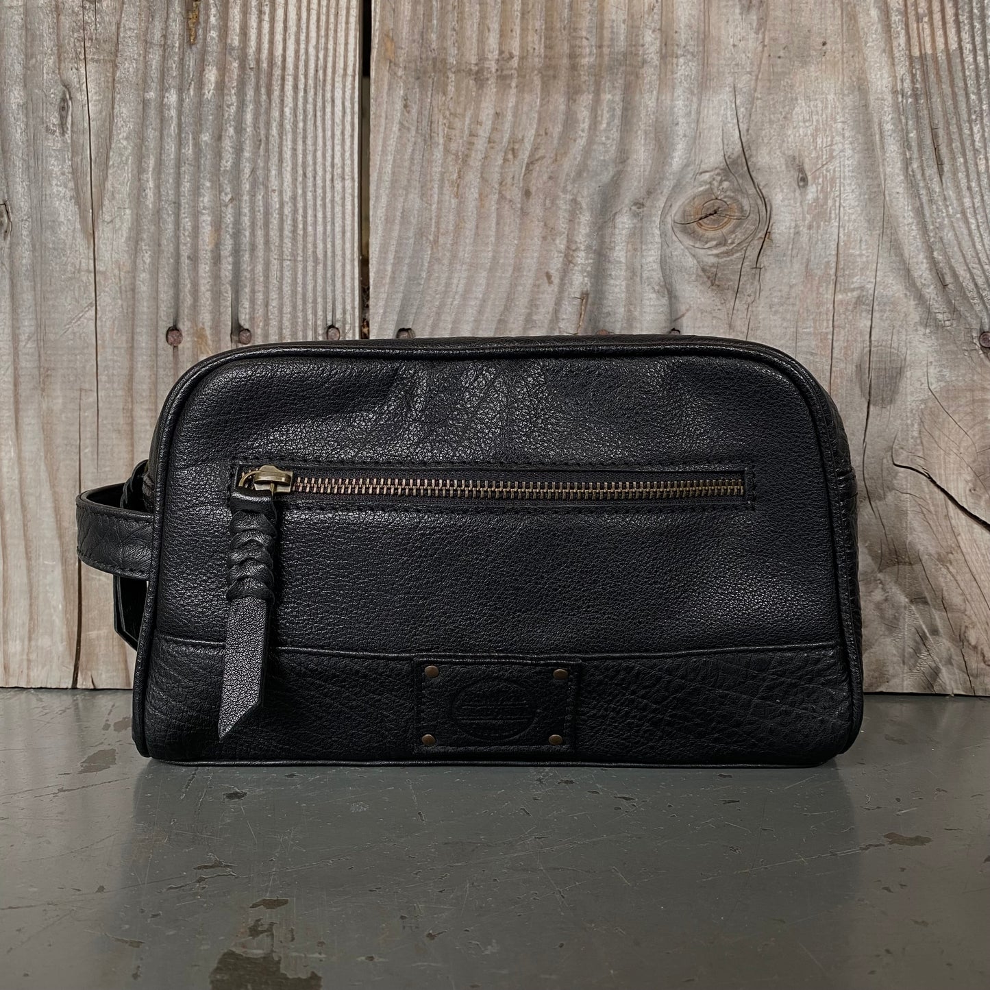 A Bit Bigger Leather Toiletry Bag / Wash Bag