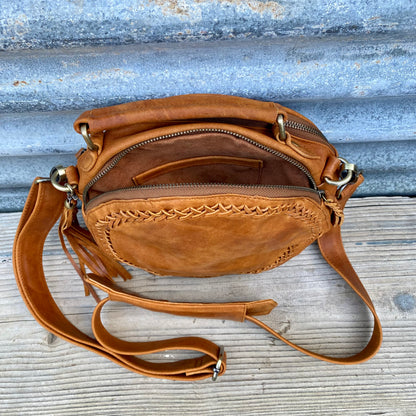 Leather Round Bag