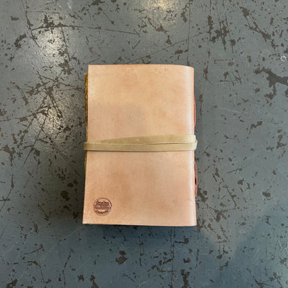 A5 Handmade Paper Bound Leather Journal