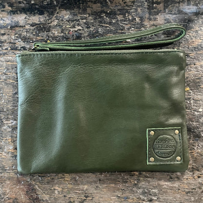 Leather Phone Clutch With Wrist Strap