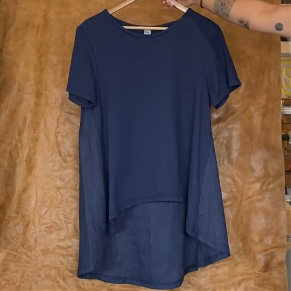 Linen & Cotton Top