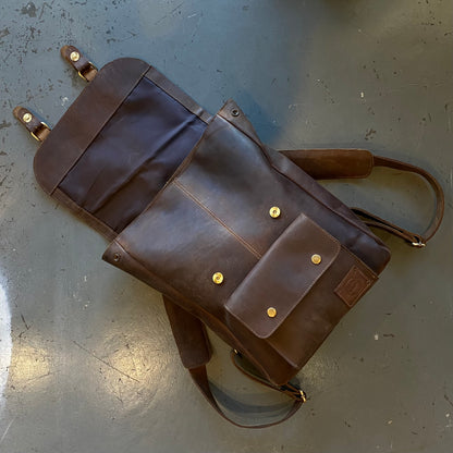 Traditional Leather Backpack