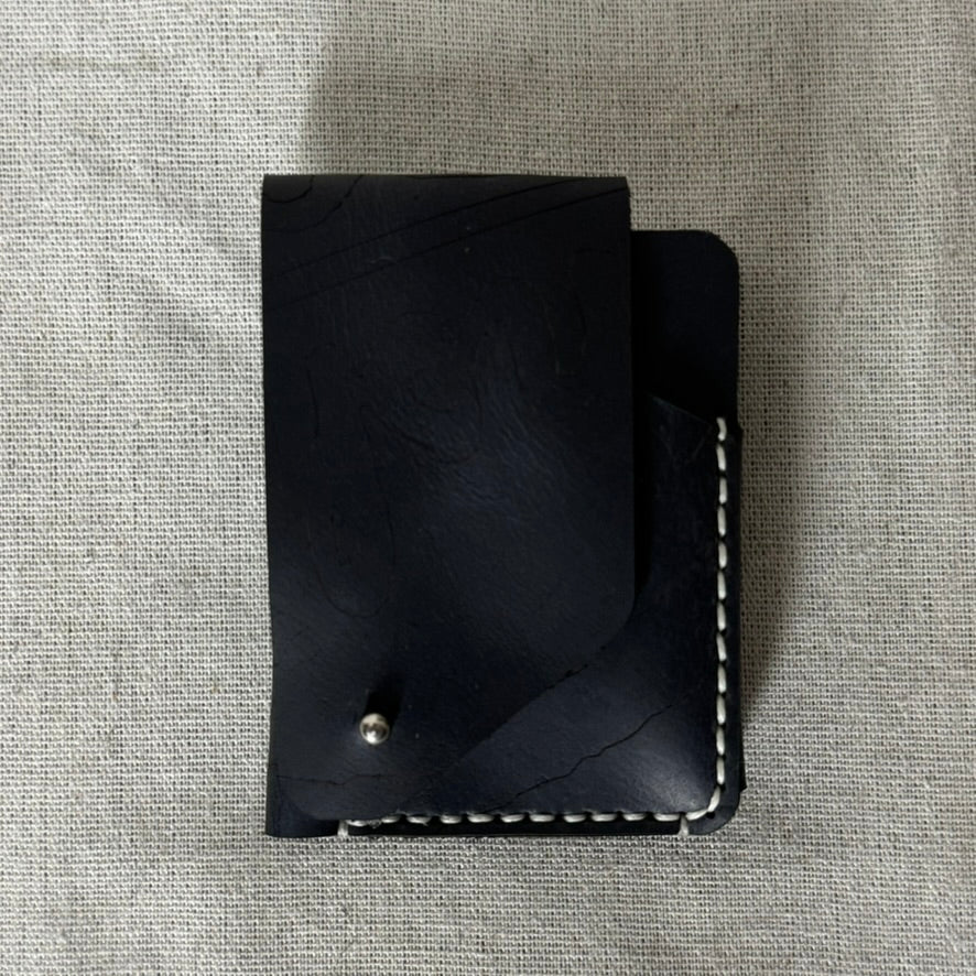 Hand-Stitched Raw Fold Wallet