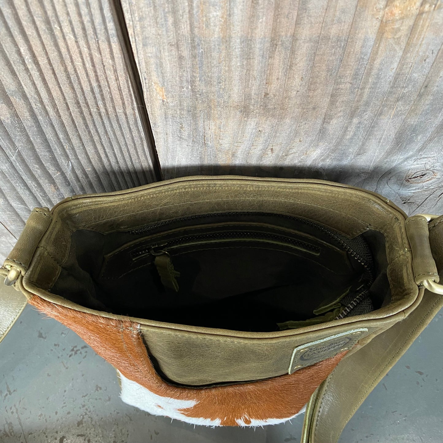 Cowhide Lean Pocket Bag