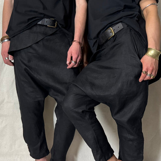 Tailored Japanese-Style Linen Pants