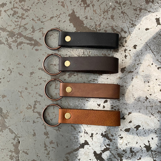 Slender Leather Keyring
