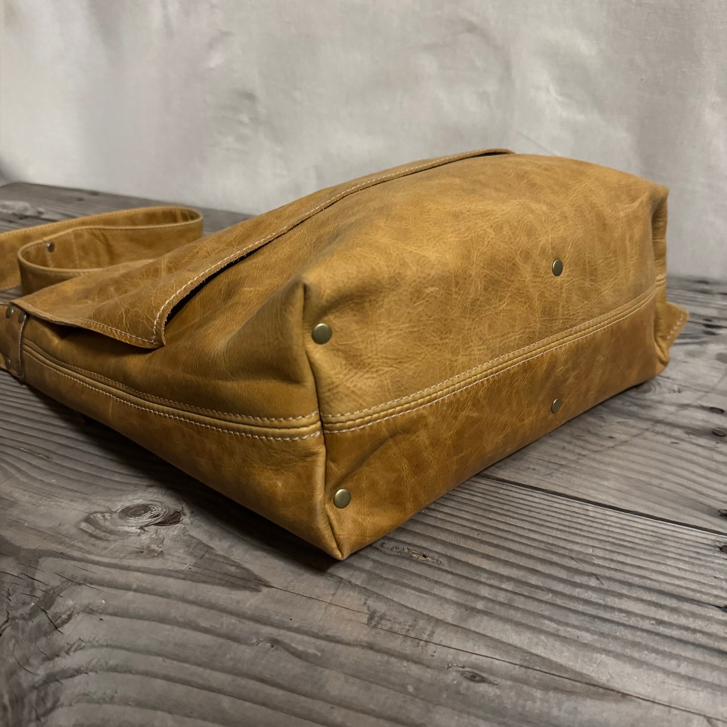 The Big Soft Vintage Leather Slouch