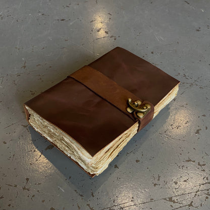 Handmade Paper Bound Leather Journal A5 & A4