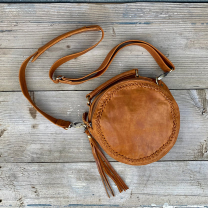 Leather Round Bag