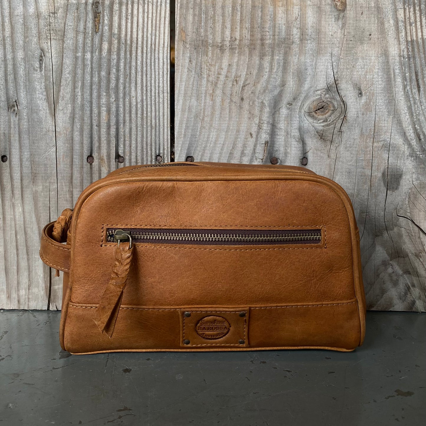 A Bit Bigger Leather Toiletry Bag / Wash Bag