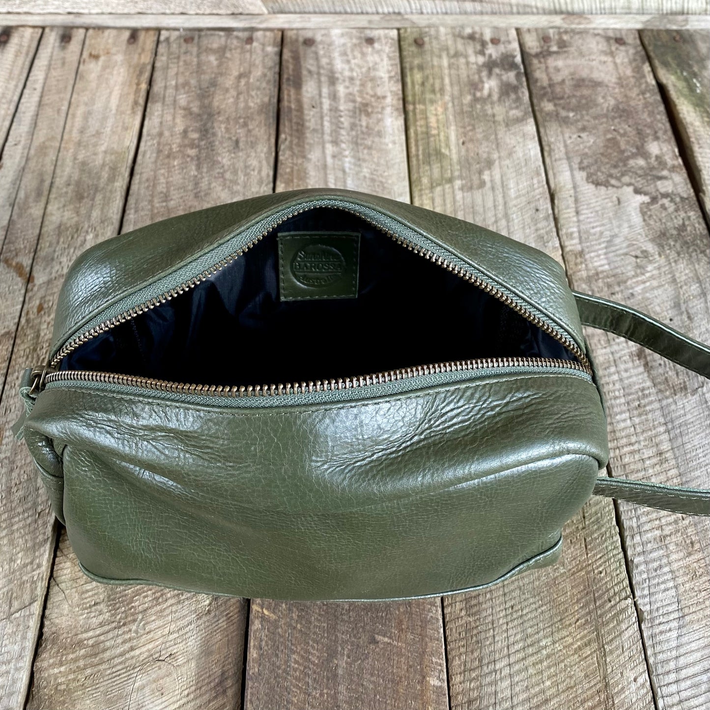 A Bit Bigger Leather Toiletry Bag / Wash Bag