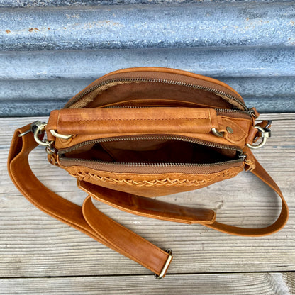 Leather Round Bag