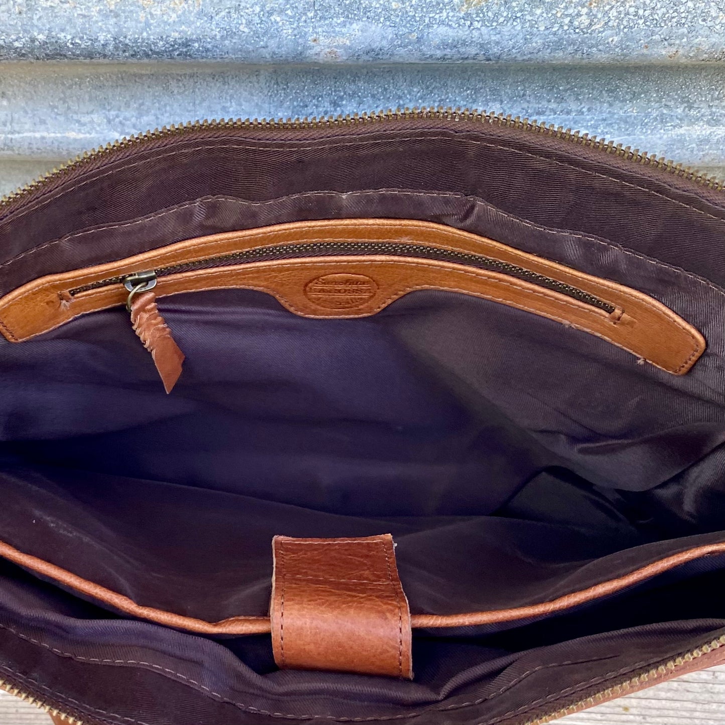 Italian Leather Laptop Satchel