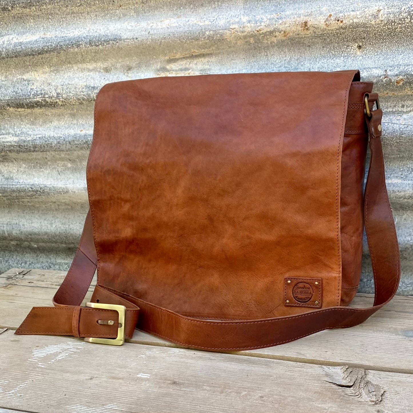 Italian Leather Laptop Satchel