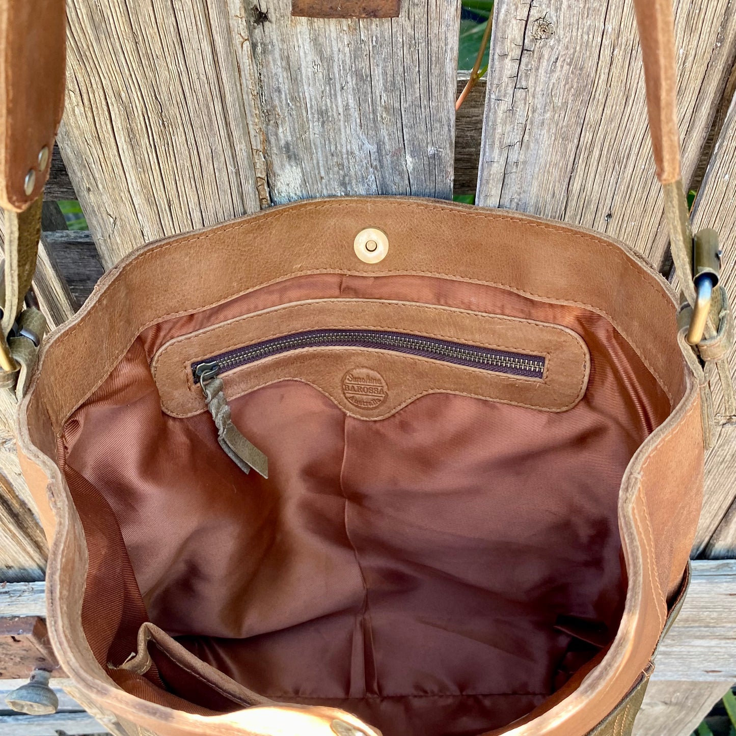 A Four Pocket Leather Tote