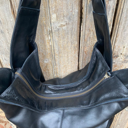 Large Leather Slouch / Overnighter