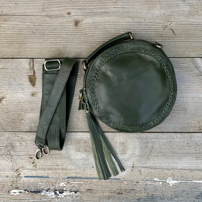 Leather Round Bag