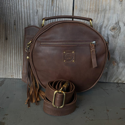 Leather Round Bag