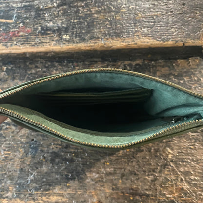Leather Phone Clutch With Wrist Strap