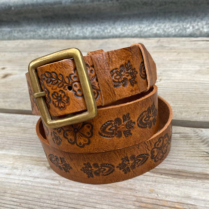 Carved Leather Belts