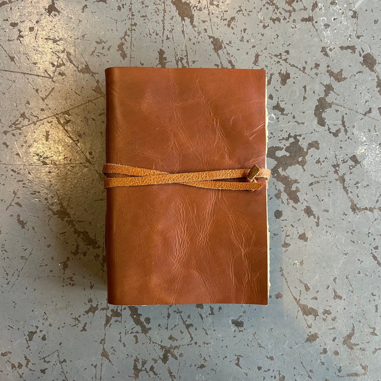 A5 Handmade Paper Bound Leather Journal