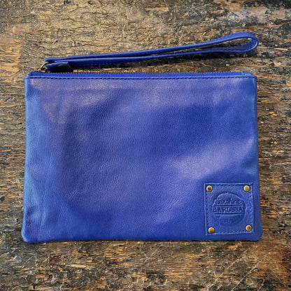 Leather Phone Clutch With Wrist Strap