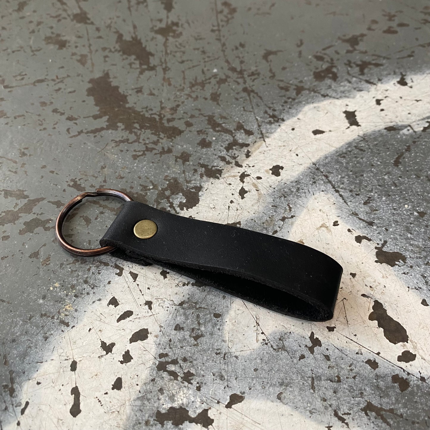 Slender Leather Keyring