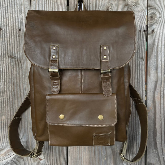 Traditional Leather Backpack