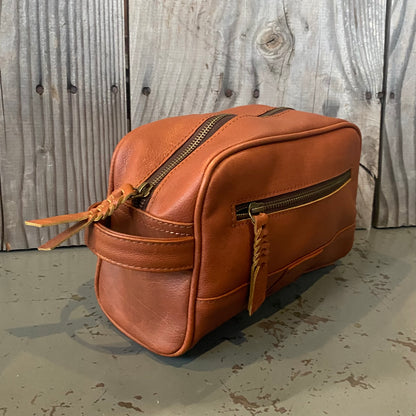 A Bit Bigger Leather Toiletry Bag / Wash Bag