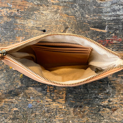 Leather Phone Clutch With Wrist Strap