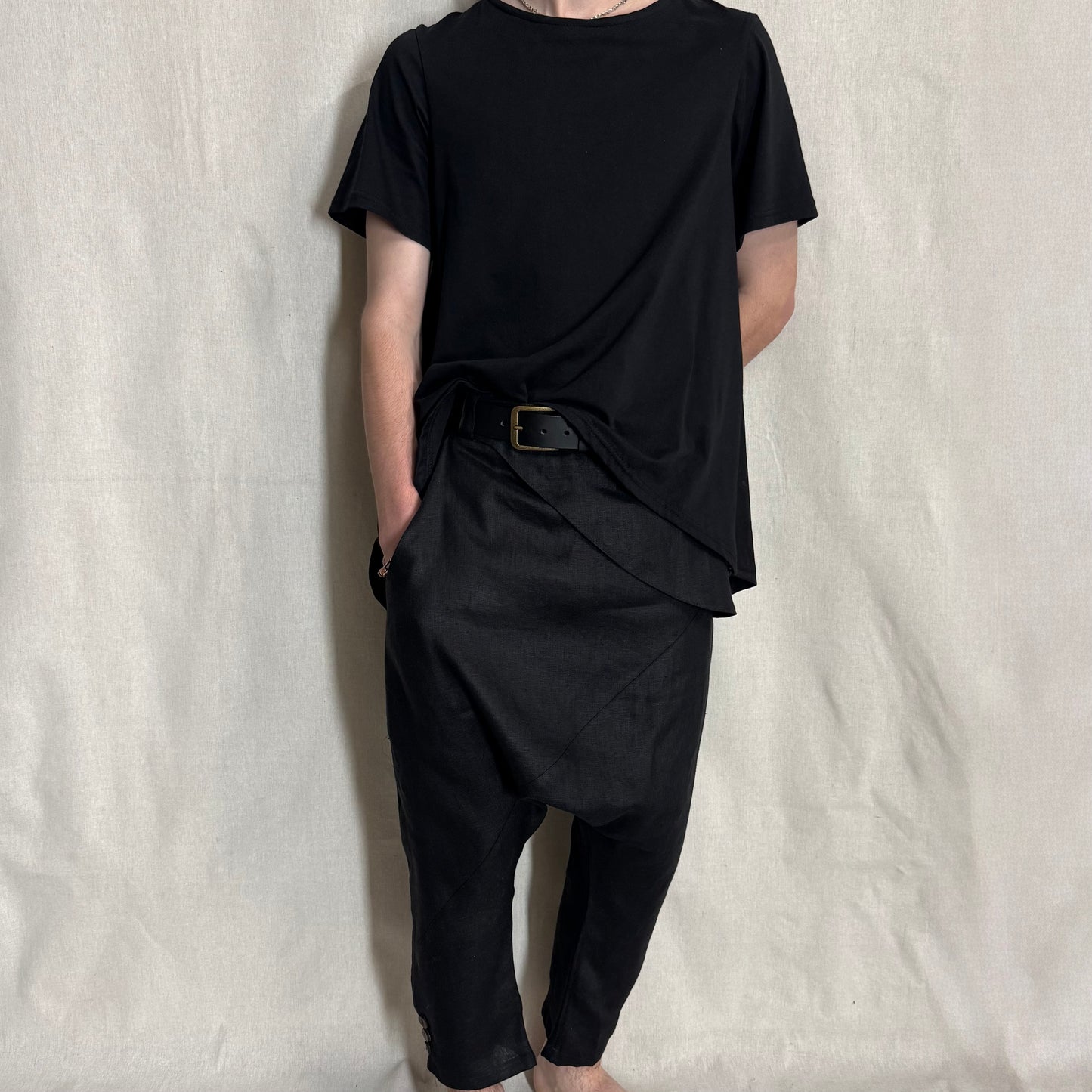 Tailored Japanese-Style Linen Pants