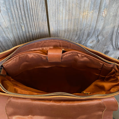 Soft Argentinian Leather Laptop Satchel
