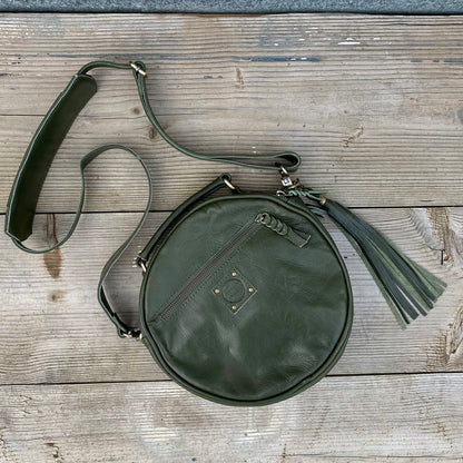 Leather Round Bag