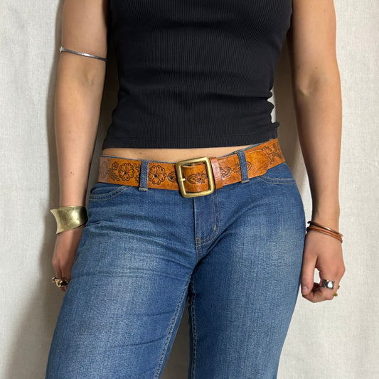 Carved Leather Belts