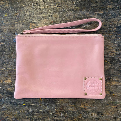 Leather Phone Clutch With Wrist Strap