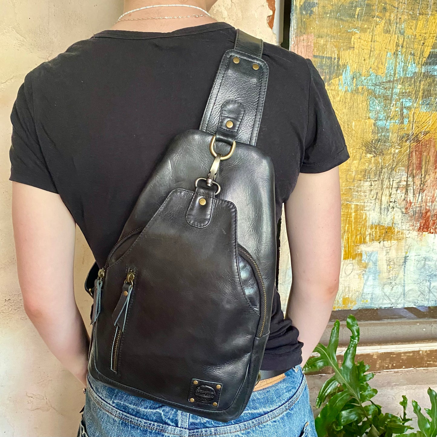 Leather Sling Bag