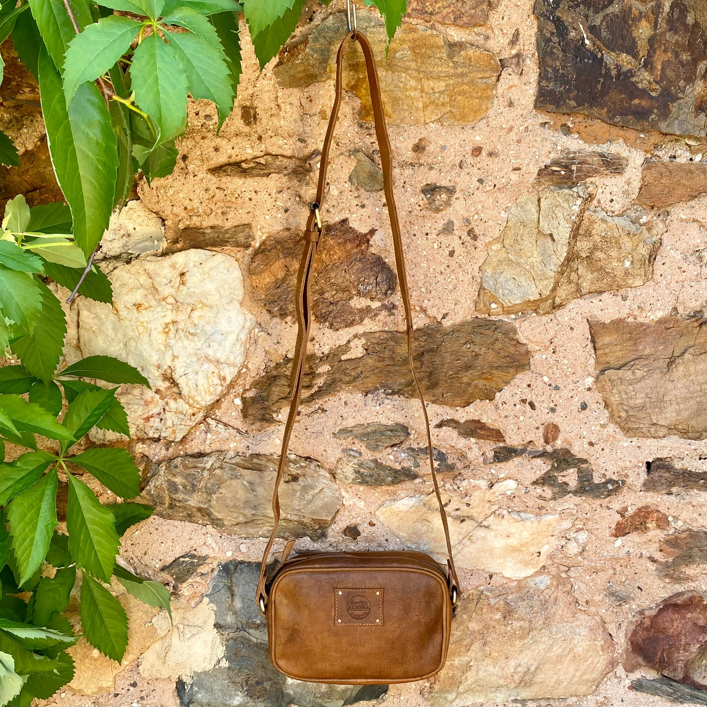 Leather Pouch with Strap