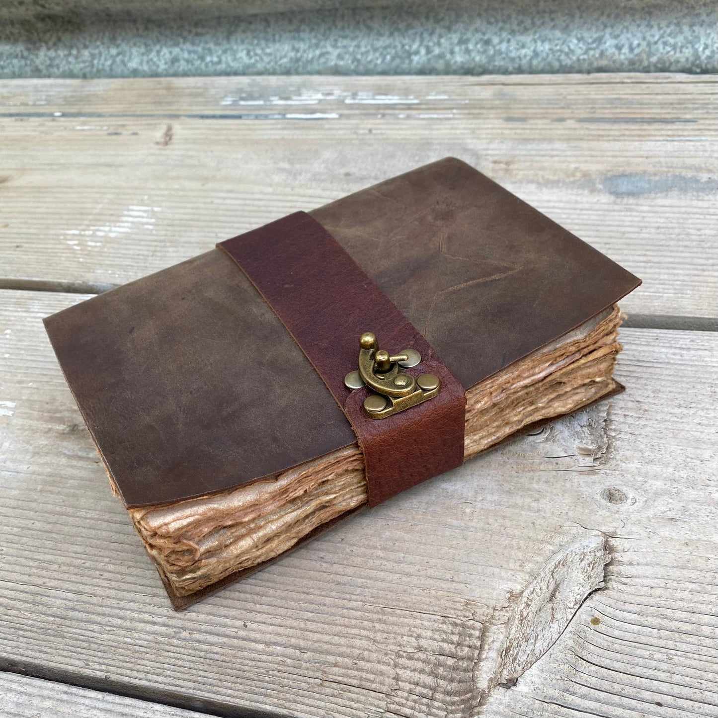 Handmade Paper Bound Leather Journal A5 & A4