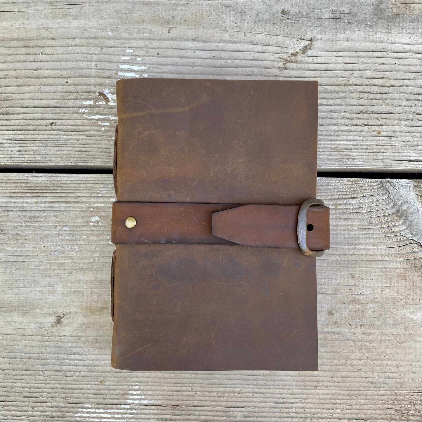 Handmade Paper Bound Leather Journal A5