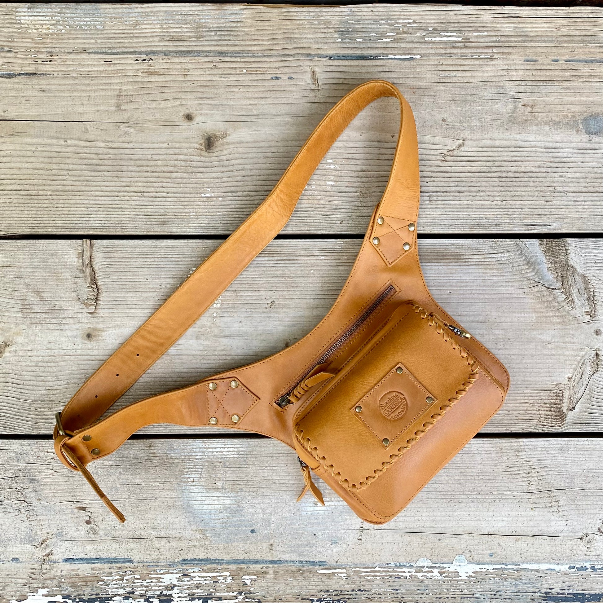 Leather Travel Festival Waist or Across Body Bag