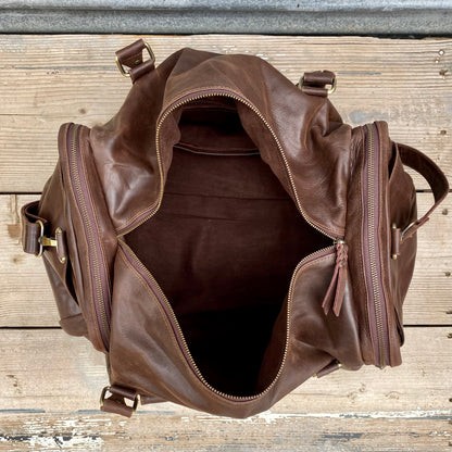Soft Leather Travel / Duffle / Sports Bag
