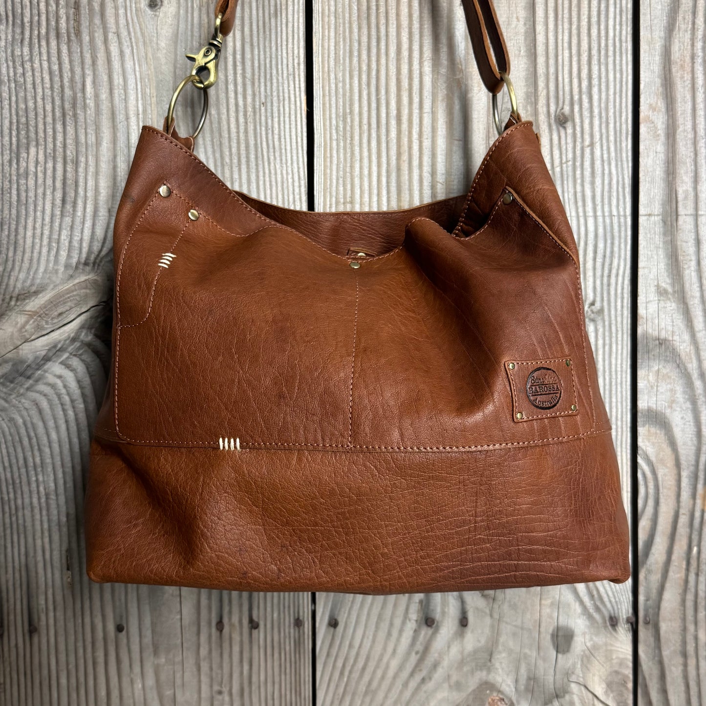The Big Soft Vintage Tan Slouch/Tote