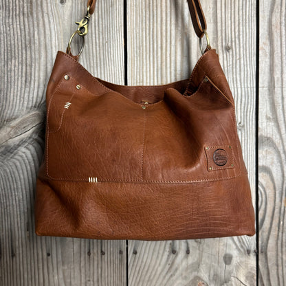 The Big Soft Vintage Tan Slouch/Tote