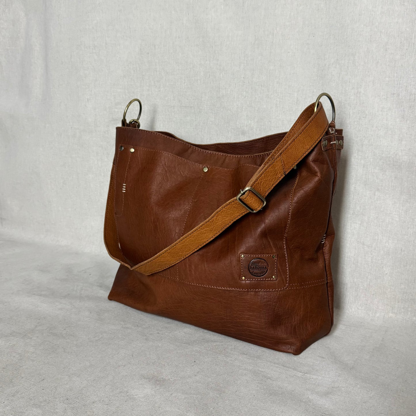 The Big Soft Vintage Tan Slouch/Tote