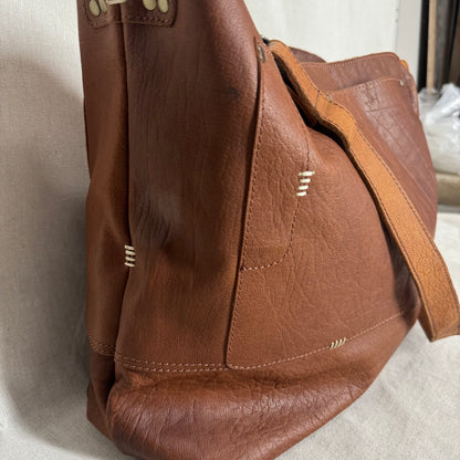 The Big Soft Vintage Tan Slouch/Tote