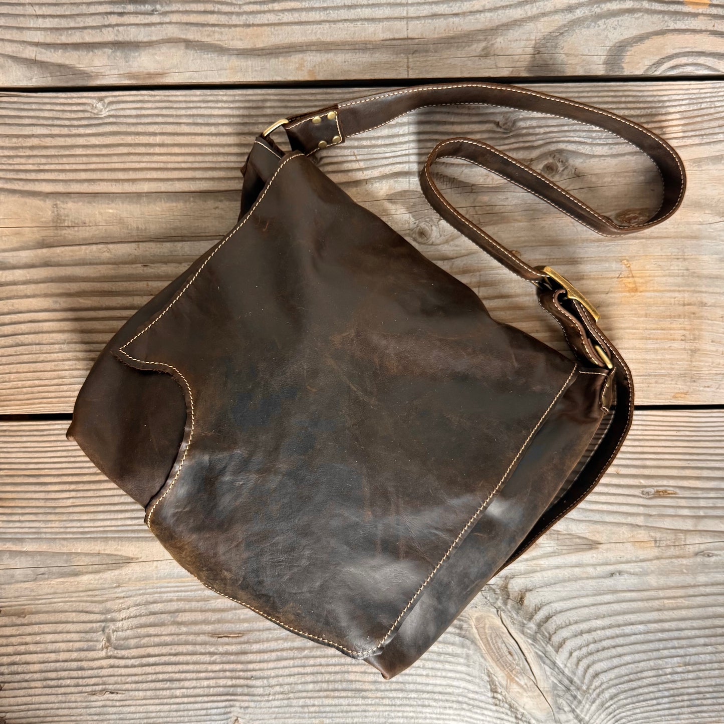 The Large Soft Vintage Chocolate Slouch