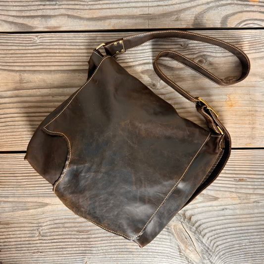 The Large Soft Vintage Chocolate Slouch