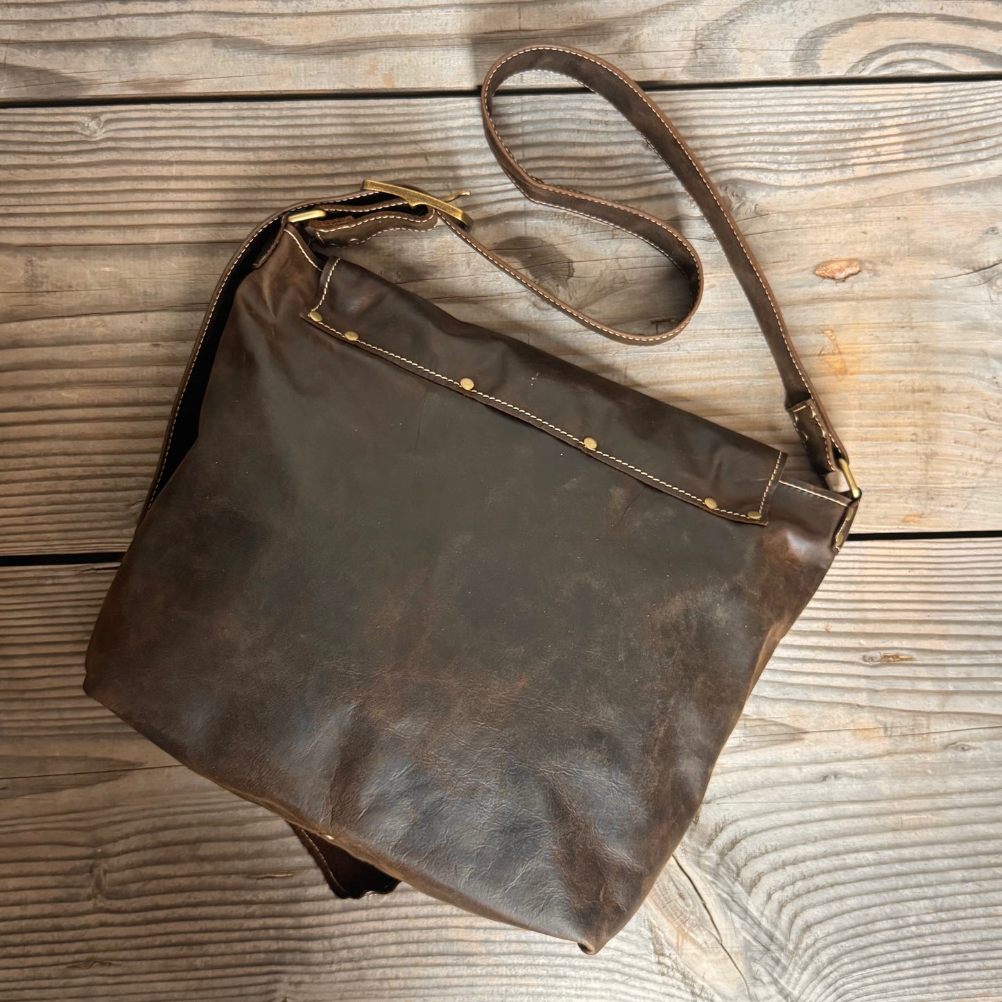 The Large Soft Vintage Chocolate Slouch